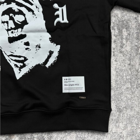 AMIRI Grim Reaper MA Logo Men's Large Hoodie - Picture 3 of 5